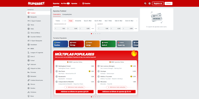 Major sport login